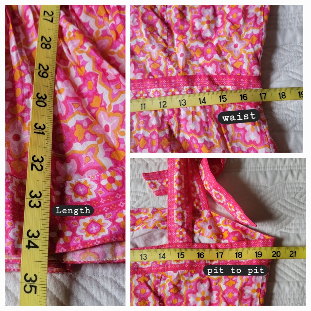 Rebecca Vallance Serafino Printed Peplum Ruffle Mini Dress Organic Cotton 12 - Picture 8 of 12